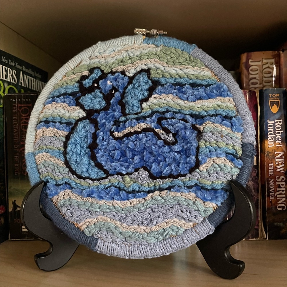 Pokemon Punch needle wall hanging - Dratini